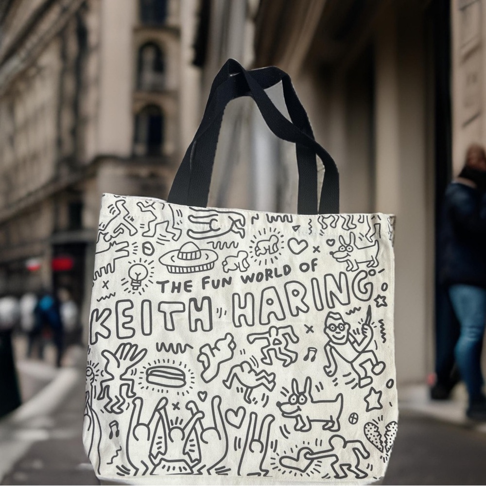 Keith Haring Canvas Tote, Official MAAI Model Mansion Bag